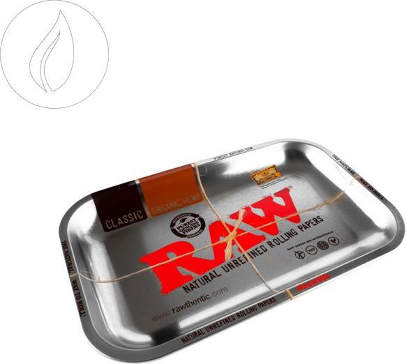 Produktbild RAW Rolling Tray L Silver Metal 275 x 340mm