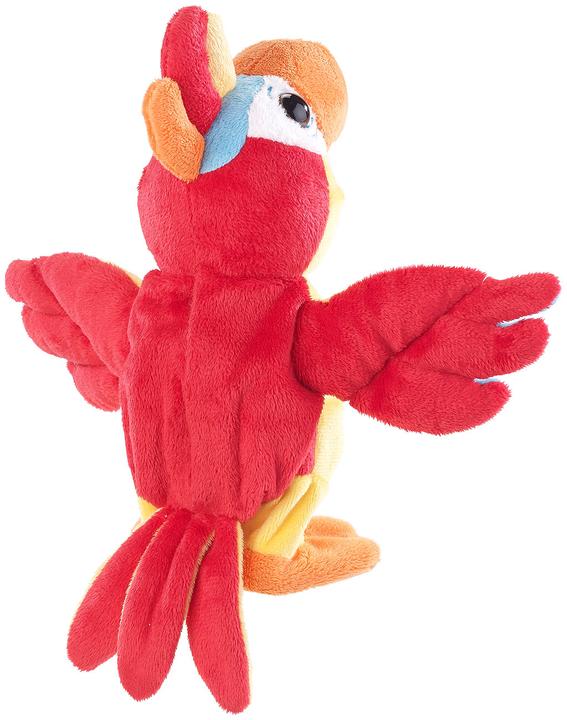 Actual product image Playtastic Set of 2 talking plush parrots with microphone, talk after, 22 cm (25 cm)
