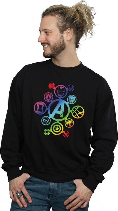 Image du produit Mens Avengers Infinity War Rainbow Icons Cotton Sweatshirt (M)