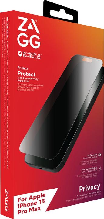 Produktbild Zagg Invisibleshield Glass Elite (1 Stück, Apple iPhone 15 Pro Max)