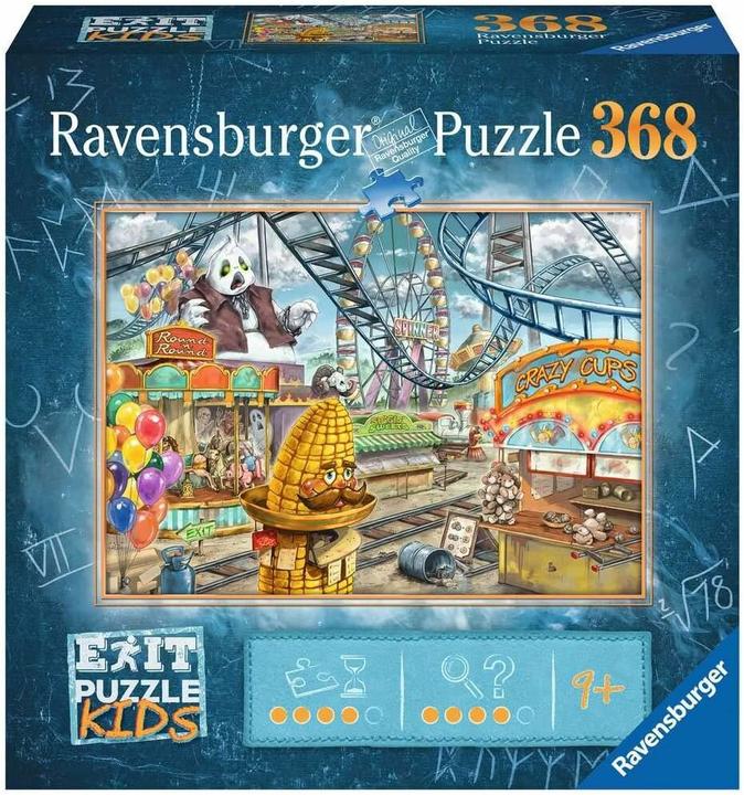 Actual product image Ravensburger RAV12926 - EXIT Puzzle Kids: In the amusement park, 368 pieces (DE edition) (368 pieces)