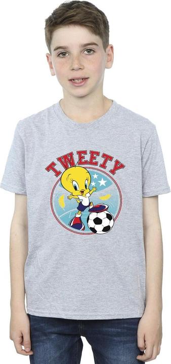 Actual product image Looney Tunes Boys Tweety Football Circle T-Shirt (116)