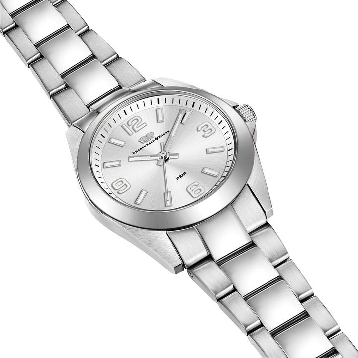 Immagine prodotto Orologio al quarzo da donna Majestia in acciaio inox argento - 32444 (Orologio da polso analogico, 37.50 mm)