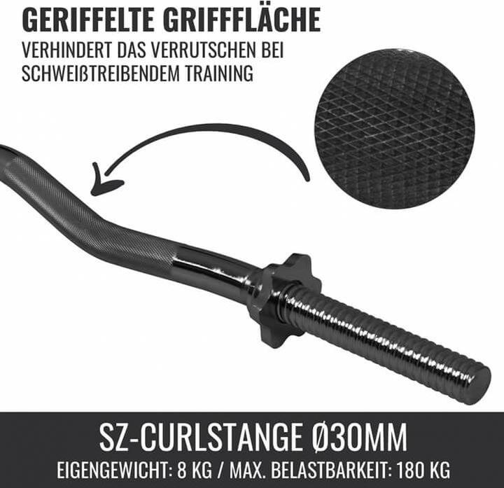 Actual product image Gorilla Sports Curl bar