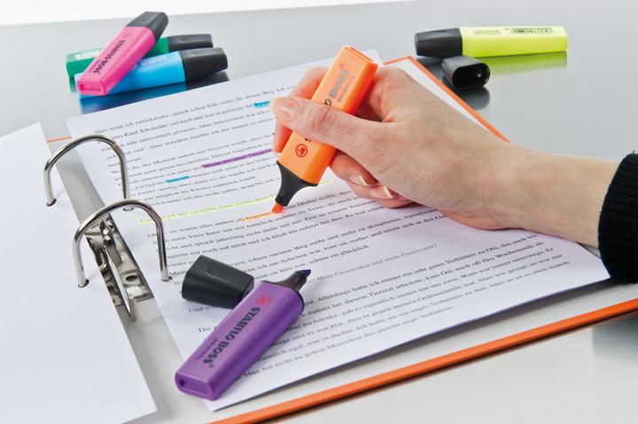 Actual product image STABILO BOSS ORIGINAL highlighter (Pink, Yellow, Green, Orange, 5 mm, 4 x)