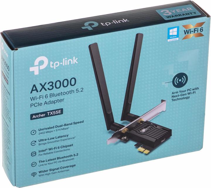 Immagine prodotto TP-Link Archer TX55E (PCI-E x1, PCI-E x16)