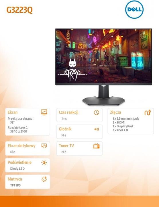 Produktbild Dell G3223Q (3840 x 2160 Pixel, 32")