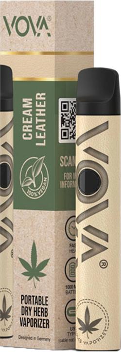 Produktbild VOVA Portable Dry Herb Vaporizer Cream Leather