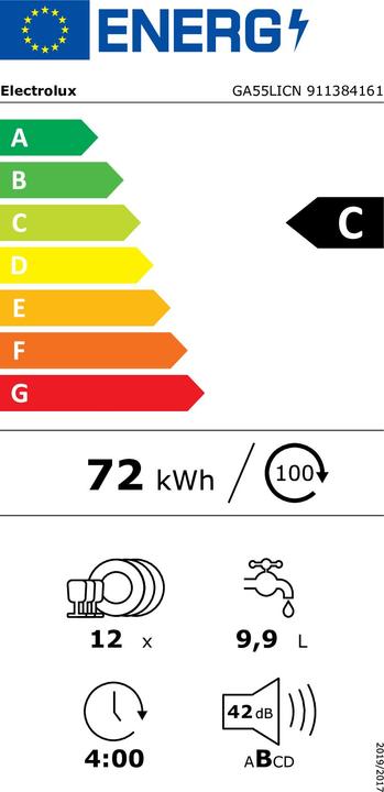 Energy Label Electrolux Ga55licn