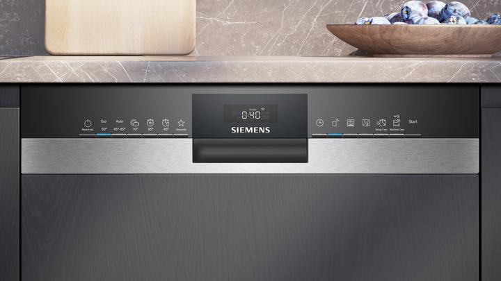 Produktbild Siemens iQ300, Teilintegrierter Geschirrspüler, 60 cm, Gebürsteter Stahl, SN53ES04TE