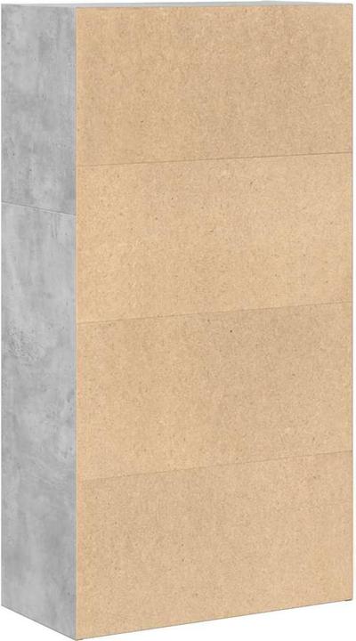 Produktbild VidaXL Bücherregal Standregal Büroregal Aktenregal Aufbewahrungsregal Betongrau (60 x 30 x 114 cm)