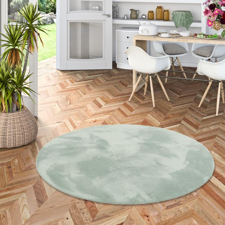 Produktbild Pergamon Luxus Super Soft Fellteppich Pearl Rund (200 x 200 cm)