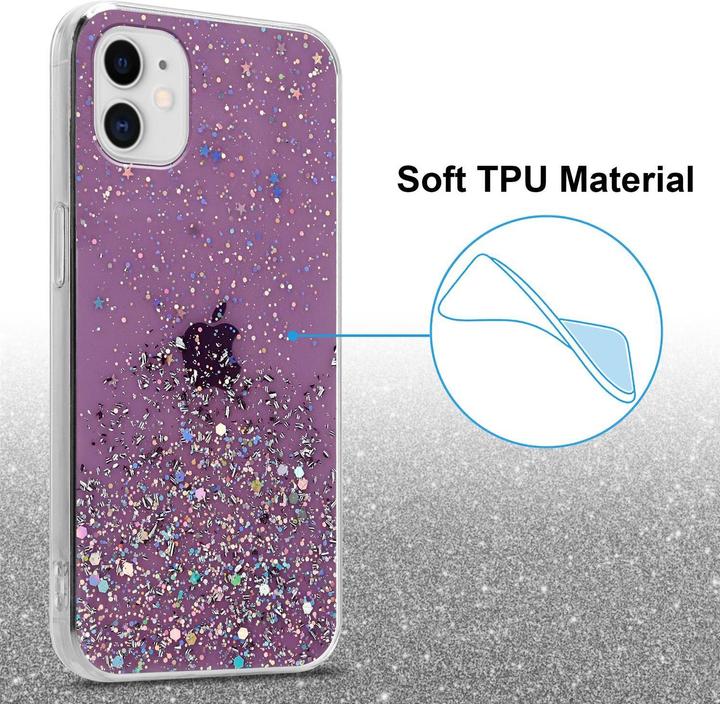 Actual product image Cadorabo TPU cover sparkling glitter (Apple iPhone 11 Pro)