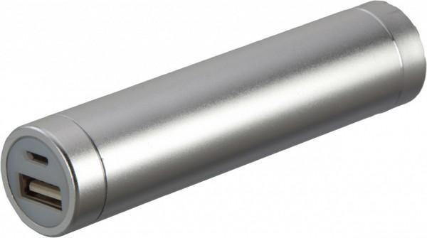Produktbild Peter Jäckel Power Bank MNI TUBE 2600mAh silver (2600 mAh)