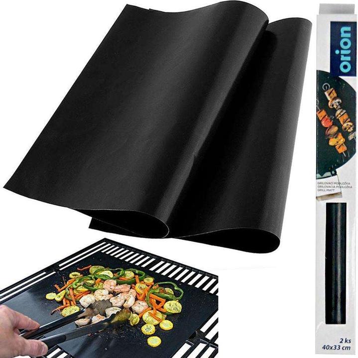 Actual product image Orion 2x Teflon mat for BBQ grilling 40x33 cm
