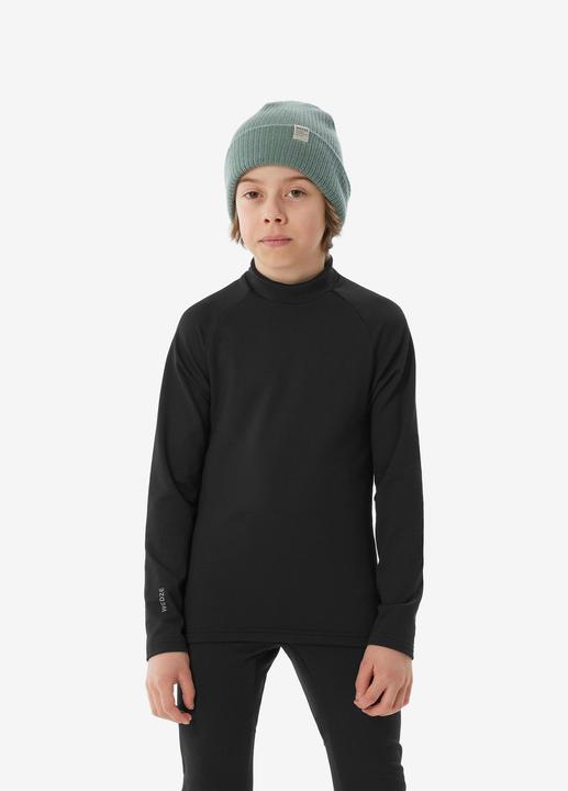 Actual product image Wedze Ski underwear functional shirt for children - BL 500 black (146)