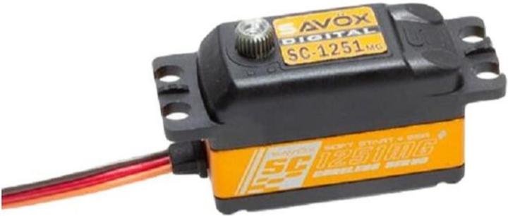 Savöx Low Profile Servo SC-1251MG+ Digital, réducteur en métal, 9 kg