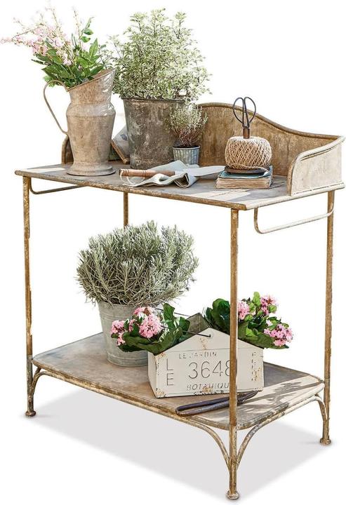 Actual product image Loberon Planting table Banners antique brown