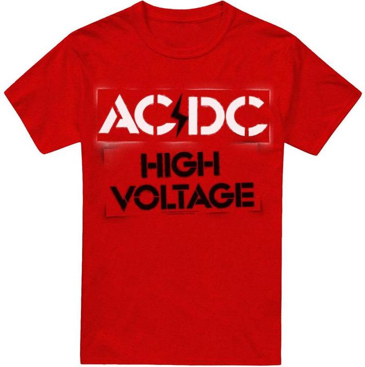 Immagine prodotto AC/DC High Voltage Maglietta Stencil Adulto Unisex (M)