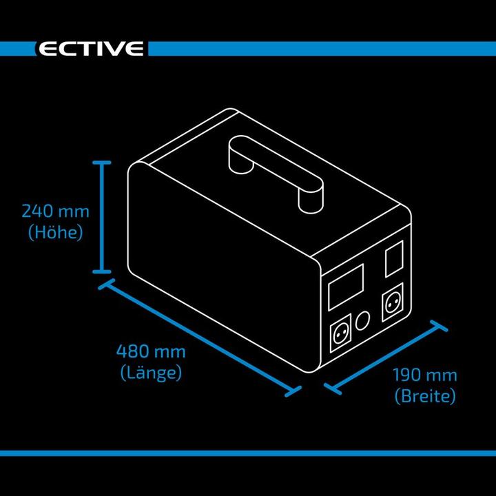 Immagine prodotto Ective BlackBox 15 Lithium Powerstation 1500W 1497Wh Batteria USB 12V 230V Campeggio (1497 Wh, 20 kg)