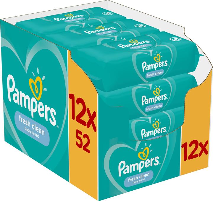 Actual product image Pampers fresh clean (624 Piece)