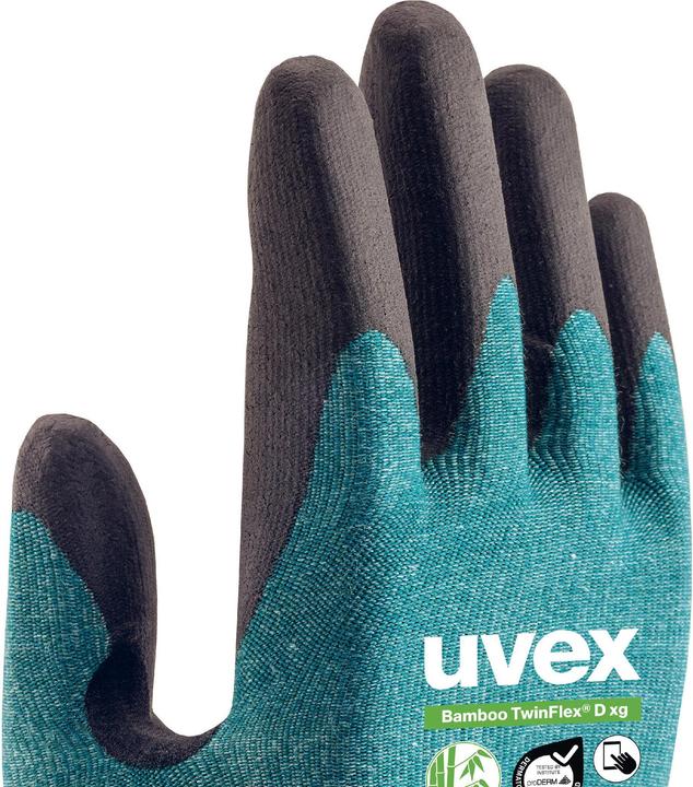 Produktbild Uvex Safety Schutzhandschuhe Bamboo TwinFlex D xg 6009006 (6)