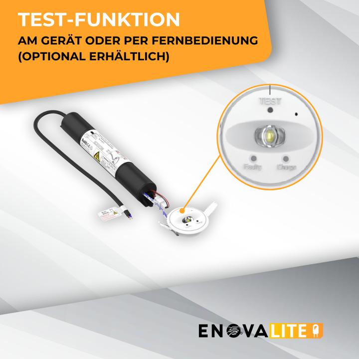 Actual product image Enova ELED 200106 - LED emergency downlight recessed TEST-Fct. (150 lm)
