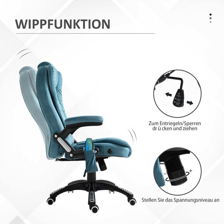 Produktbild Vinsetto Bürostuhl mit Massage- und Wärmefunktion