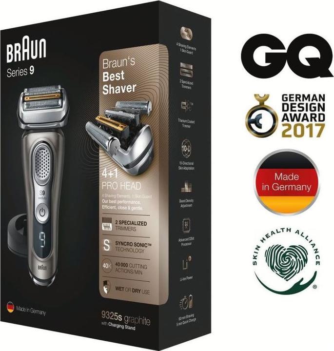 Actual product image Braun Series 9 9325s + Latest Generation Electric Shaver