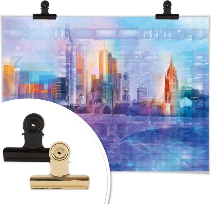 Produktbild Trenddeko Frankfurt am Main farbig (40 x 30 cm)