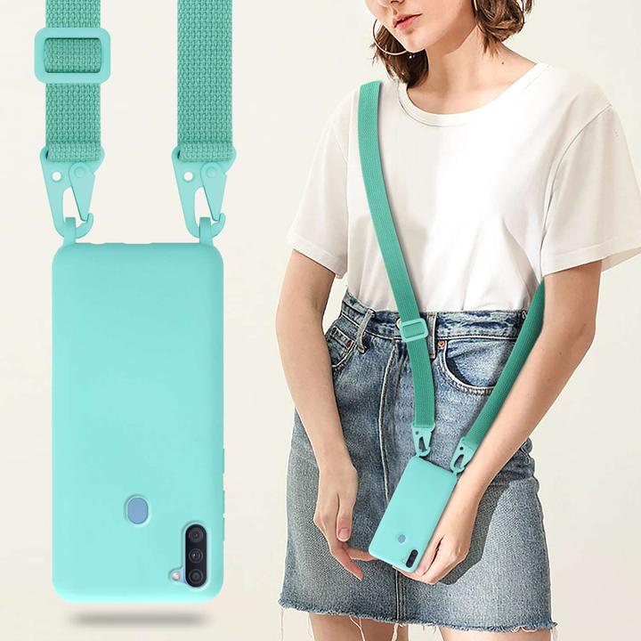 Actual product image Cadorabo TPU Cover Mobile Phone Chain Liquid (Samsung Galaxy A11, Samsung Galaxy M11)