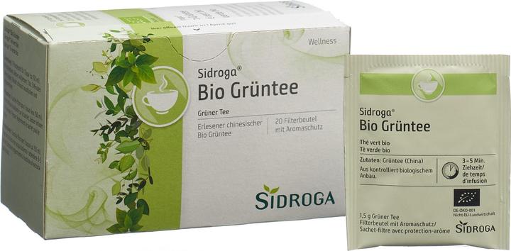 Actual product image Sidroga Organic green tea (34 g)