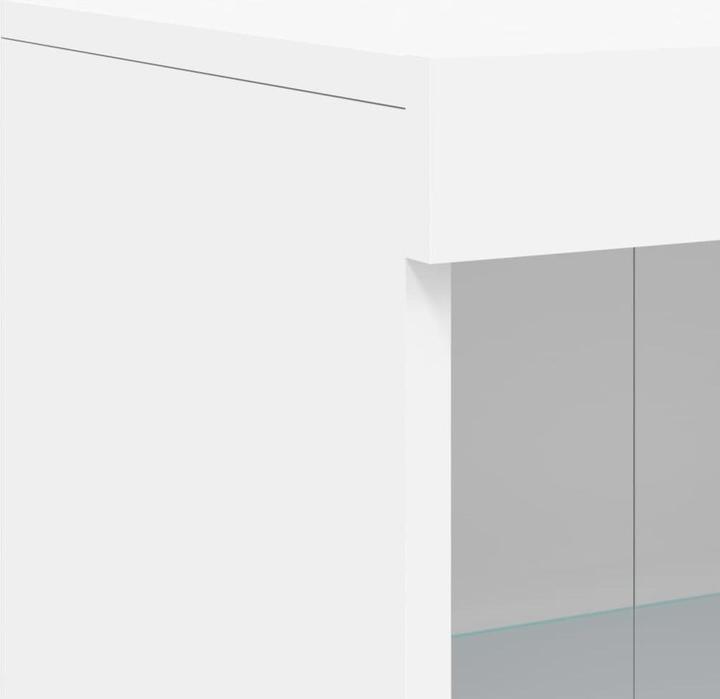 Immagine prodotto VidaXL Armadietto laterale con luci LED Bianco (60,5 x 37 x 100 cm)