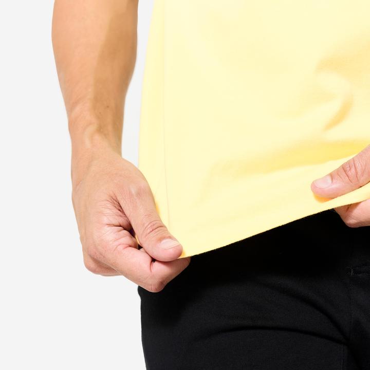 Produktbild Domyos T-Shirt Herren atmungsaktiv - pastellgelb (S)