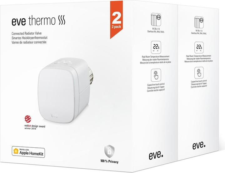 Actual product image Eve Thermo (HomeKit) 2-pack