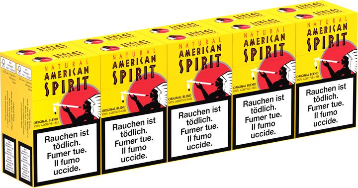 Actual product image Natural American Spirit Yellow Box (10 pcs.)