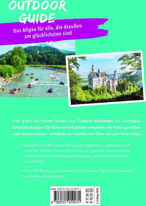 Immagine prodotto OUTDOOR GUIDE Reiseführer Allgäu (Tedesco, Barbara Kettl-Romana, 2024)