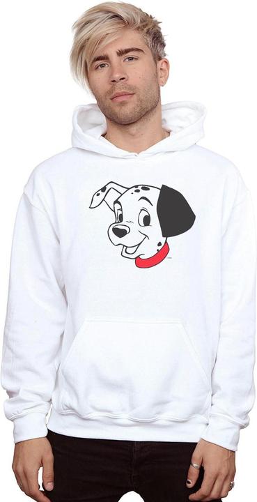 Immagine prodotto Disney 101 Dalmatians Dalmatian Head Felpa con Cappuccio Uomo (XL)