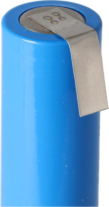 Actual product image AccuCell Rechargeable battery IFR 14500 AA with head unprotected, with soldering lugs U-shape (1 pcs., 600 mAh, Rechargeable battery)