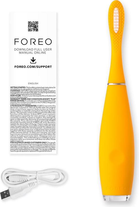 Actual product image Foreo Sonic toothbrush ISSA Kids Mellow Yellow Gator (Sonic toothbrush)