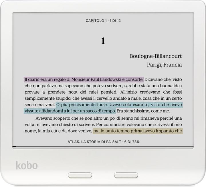 Kobo Weegschaal Kleur (7", 32 GB, Wit)