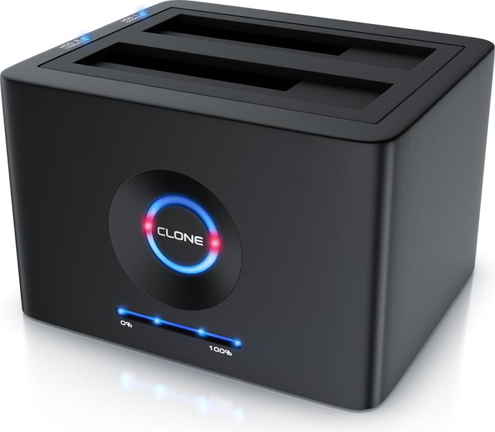 CSL Festplatten Dockingstation, USB 3.2 Gen 1 Festplattendockingstation, Klonfunktion für 2,5" & 3,5"