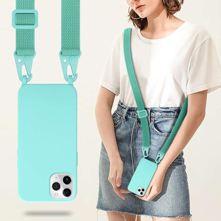 Actual product image Cadorabo TPU Cover Mobile Phone Chain Liquid (Apple iPhone 11 Pro Max)