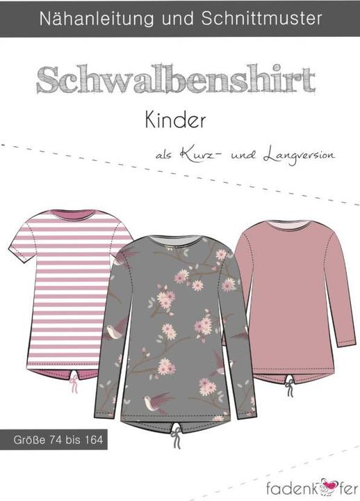 Produktbild Fadenkäfer Schnittmuster Schwalbenshirt