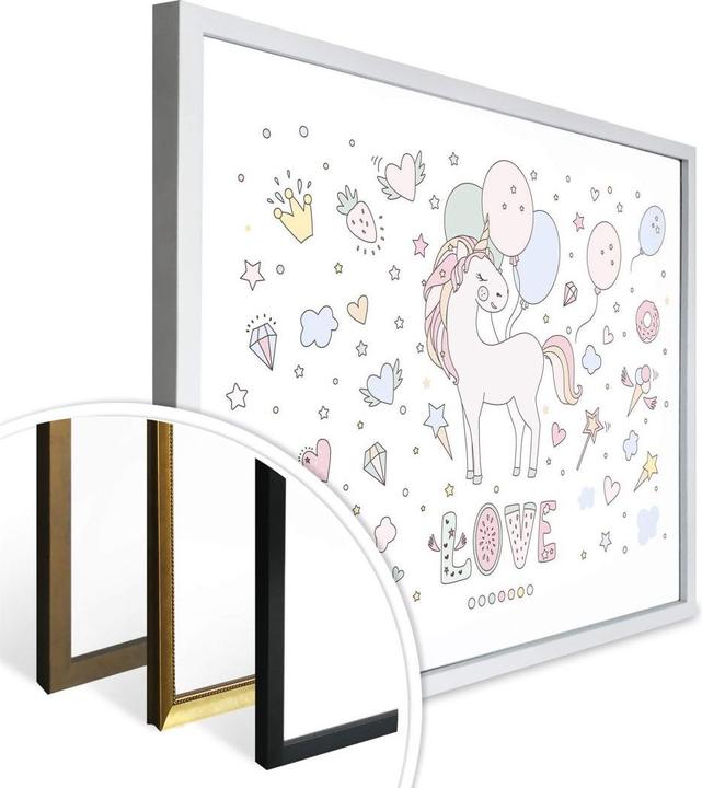 Produktbild Trenddeko Kvilis - Unicorn Love - Einhorn Ballon-Fete (120 x 100 cm)