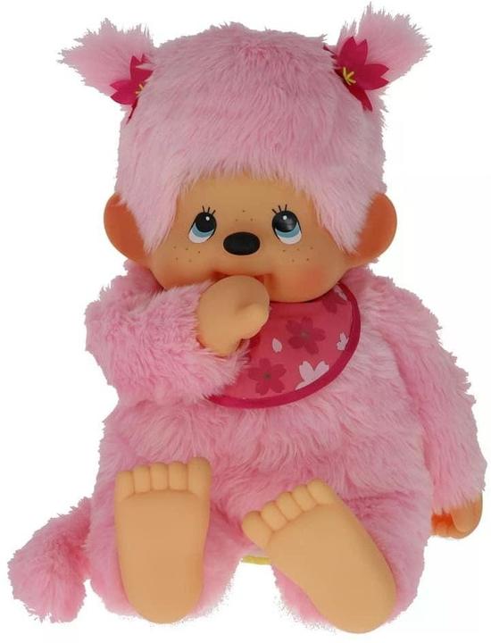 Actual product image Monchhichi Bandai SE24242 Plush Sakura, Pinky Pink, 80 cm (80 cm)