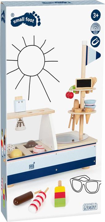 Actual product image small foot Ice cream counter fresh
