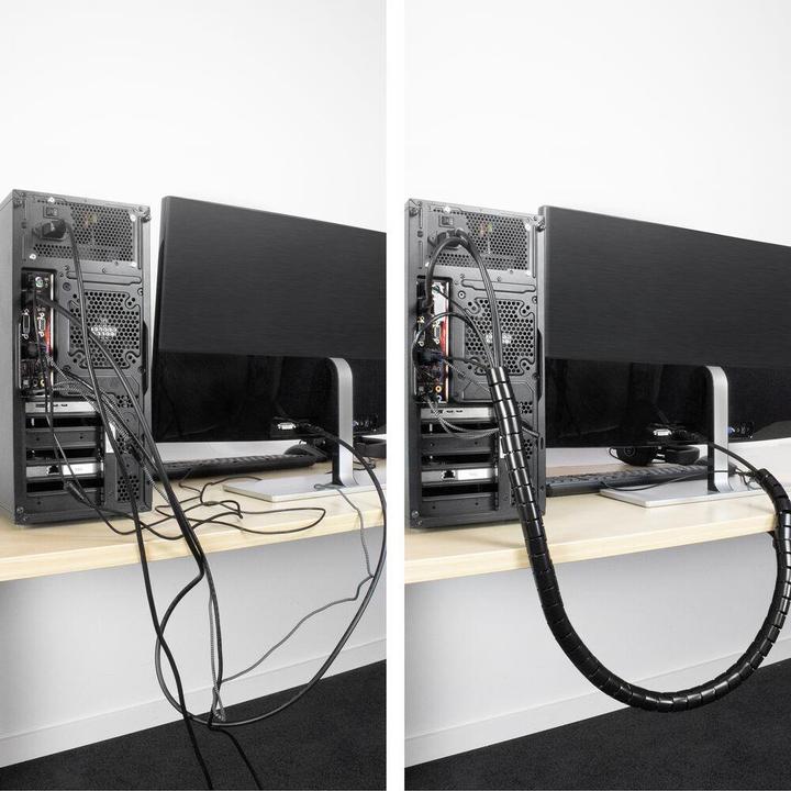 Actual product image 25 mm spiral cable wrap, length 20 metres (Cable spiral hose, 2000 cm)