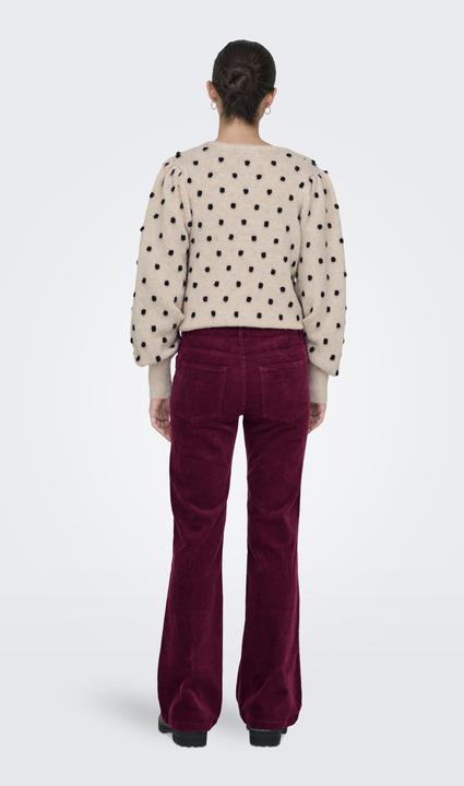 Image du produit JdY JDYSALONE Pantalon taille moyenne évasé (34)