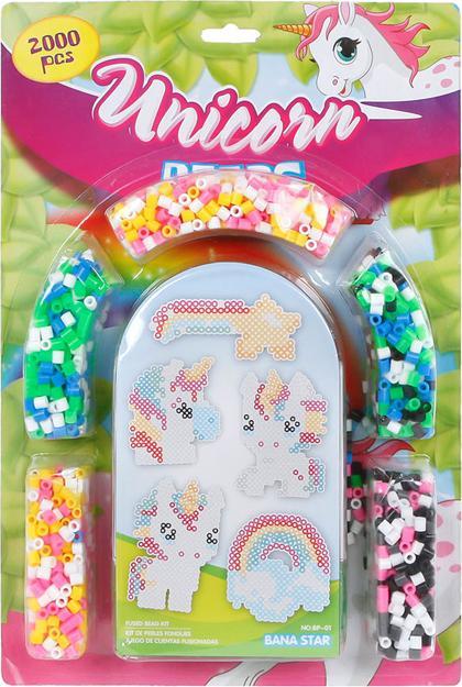 Produktbild Roost Bügelperlen Einhorn-Set 590206 20x30cm